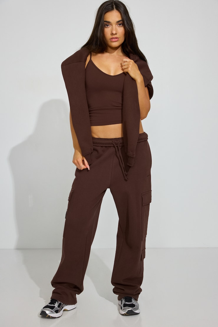 UltraFleece Cargo Sweatpants Brown
