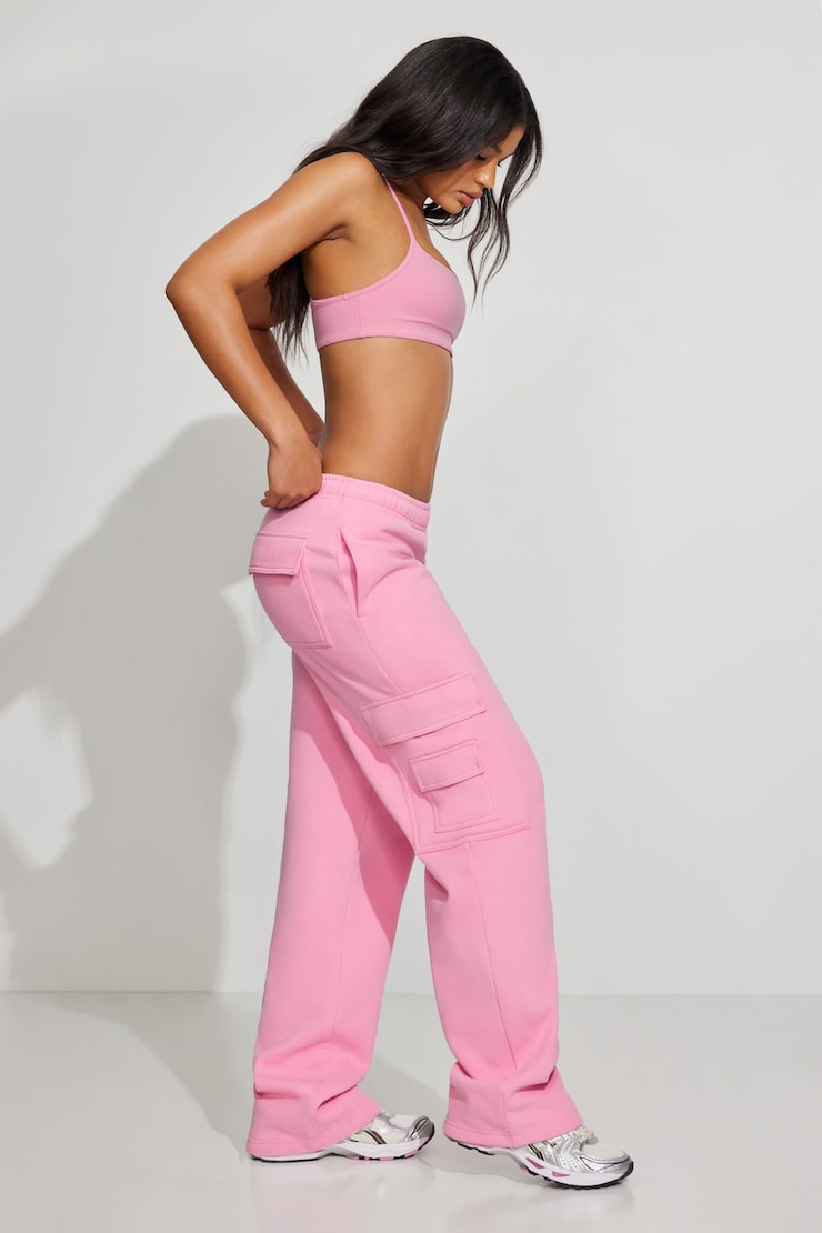 UltraFleece Cargo Sweatpants Pink - Image 2
