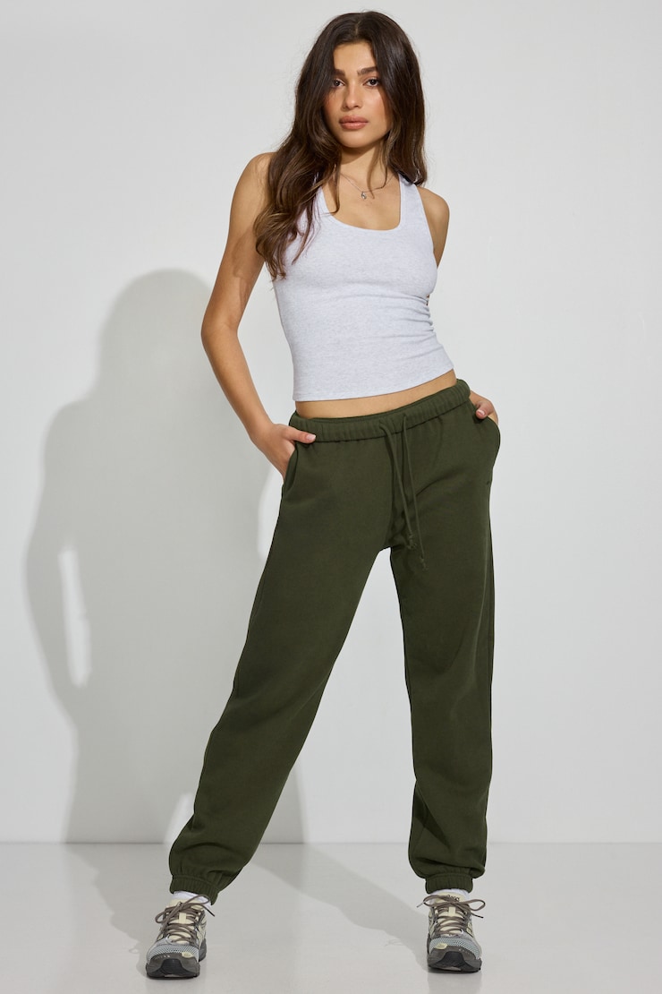 UltraFleece Boyfriend Sweatpants Green - Image 2