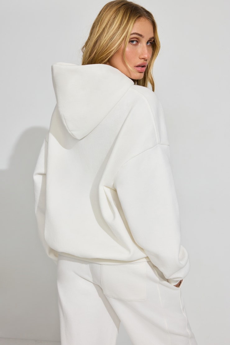 UltraFleece Hoodie White - Image 4