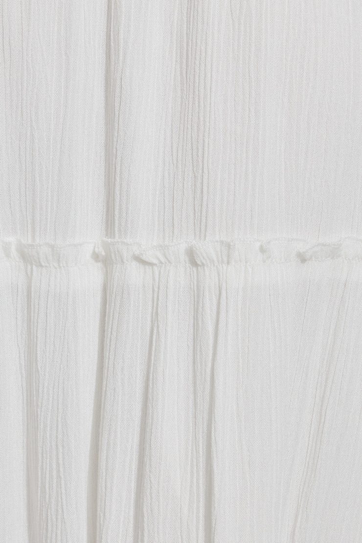 Tiered Maxi Skirt White - Image 4