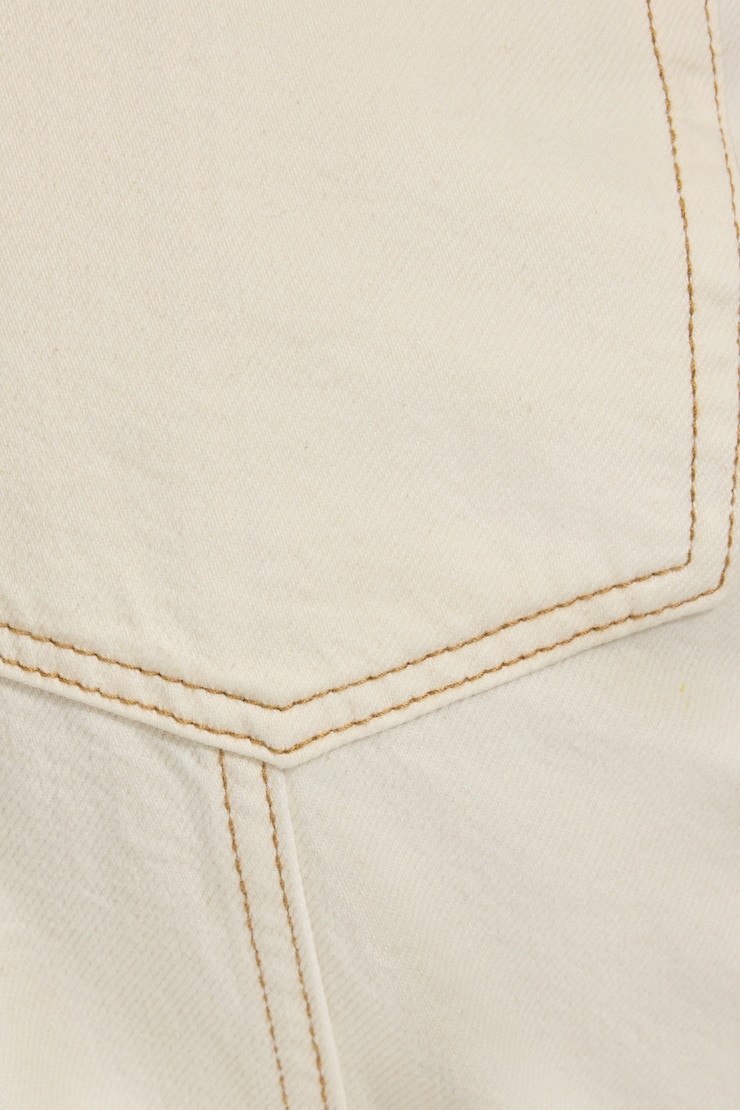 Seamed Mega Jeans Beige - Image 5