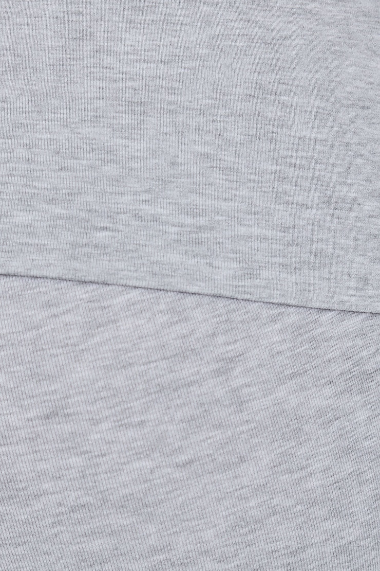 Soft Cotton Fold Over Flare Pants Gray - Image 4