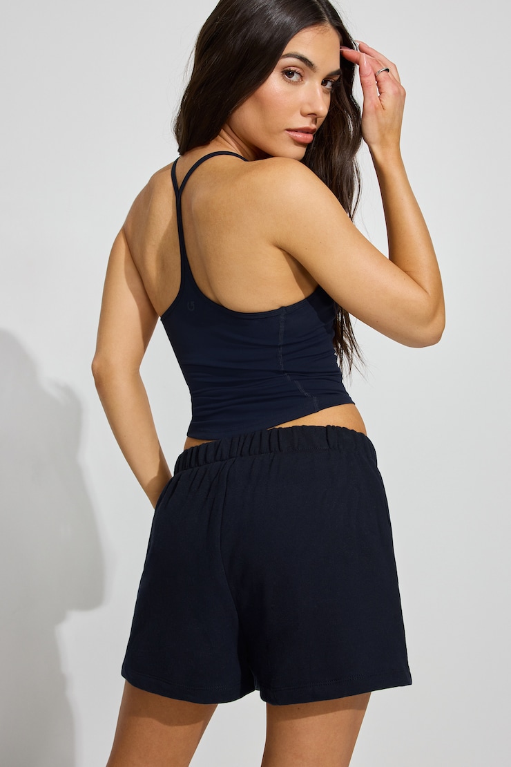 SoftTerry High Rise '80s Shorts Navy - Image 4