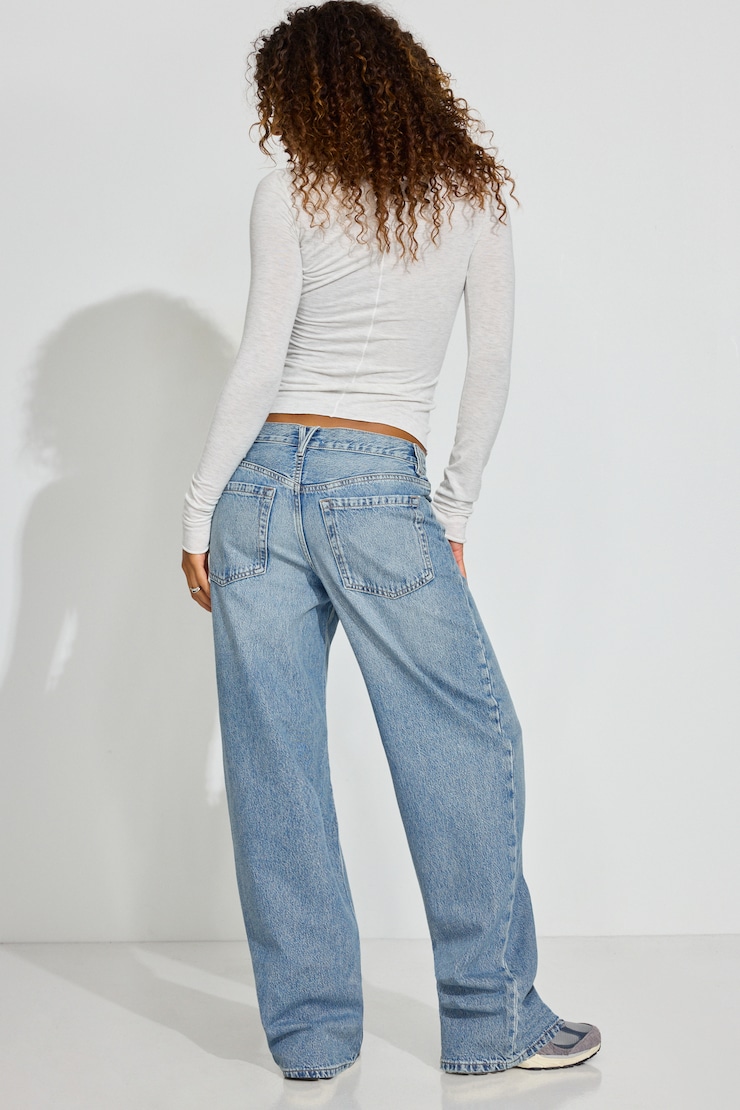 Low Rise Baggy Jeans BLUE - Image 3