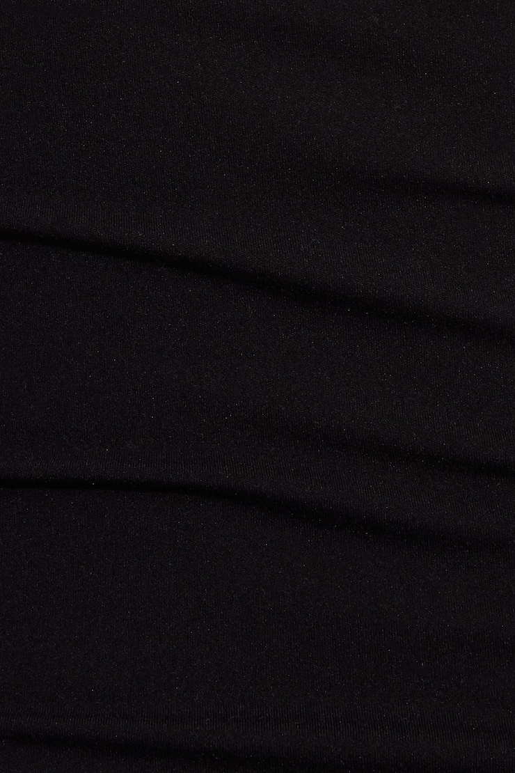 Sleek Plunge Halter Bodysuit Black - Image 6