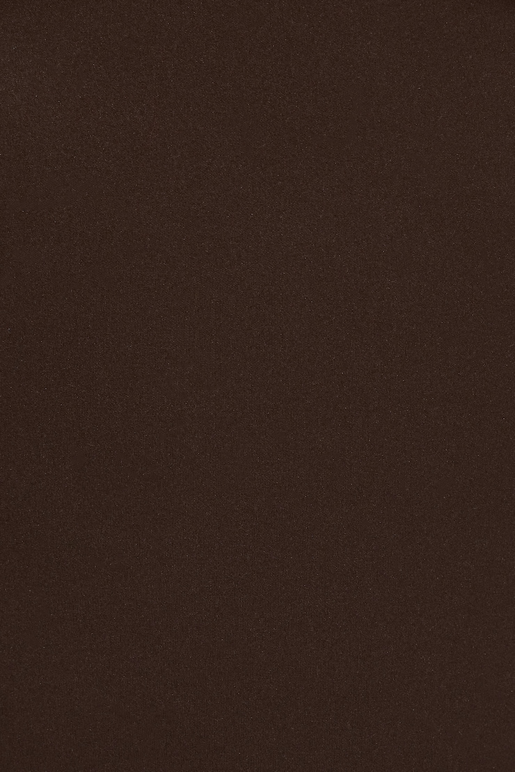 Sleek Plunge Halter Bodysuit Brown - Image 7