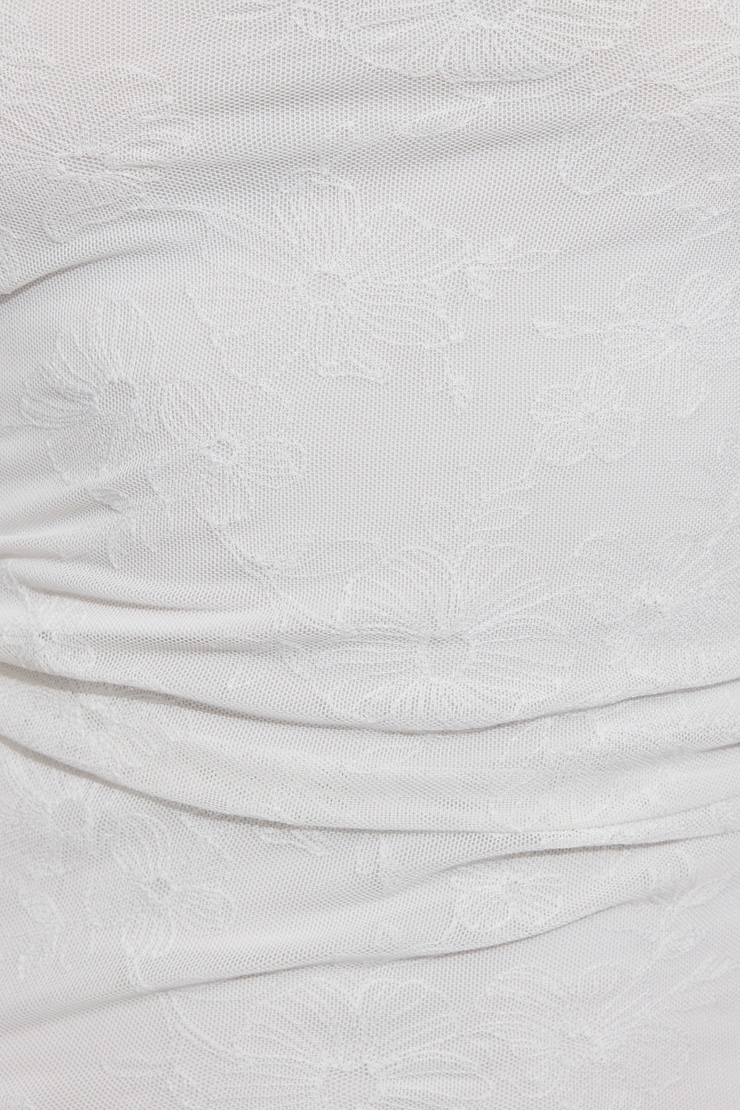 Rosalie Ruched Tube Top White - Image 5