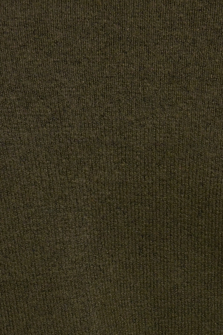 Long Sleeve Spongy Henley Sweater Green - Image 4