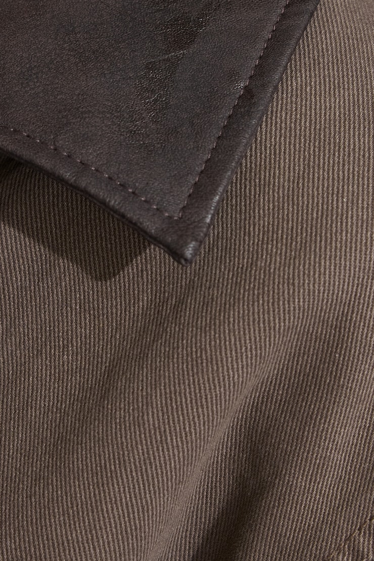 Twill Worker Jacket Brown - Image 5