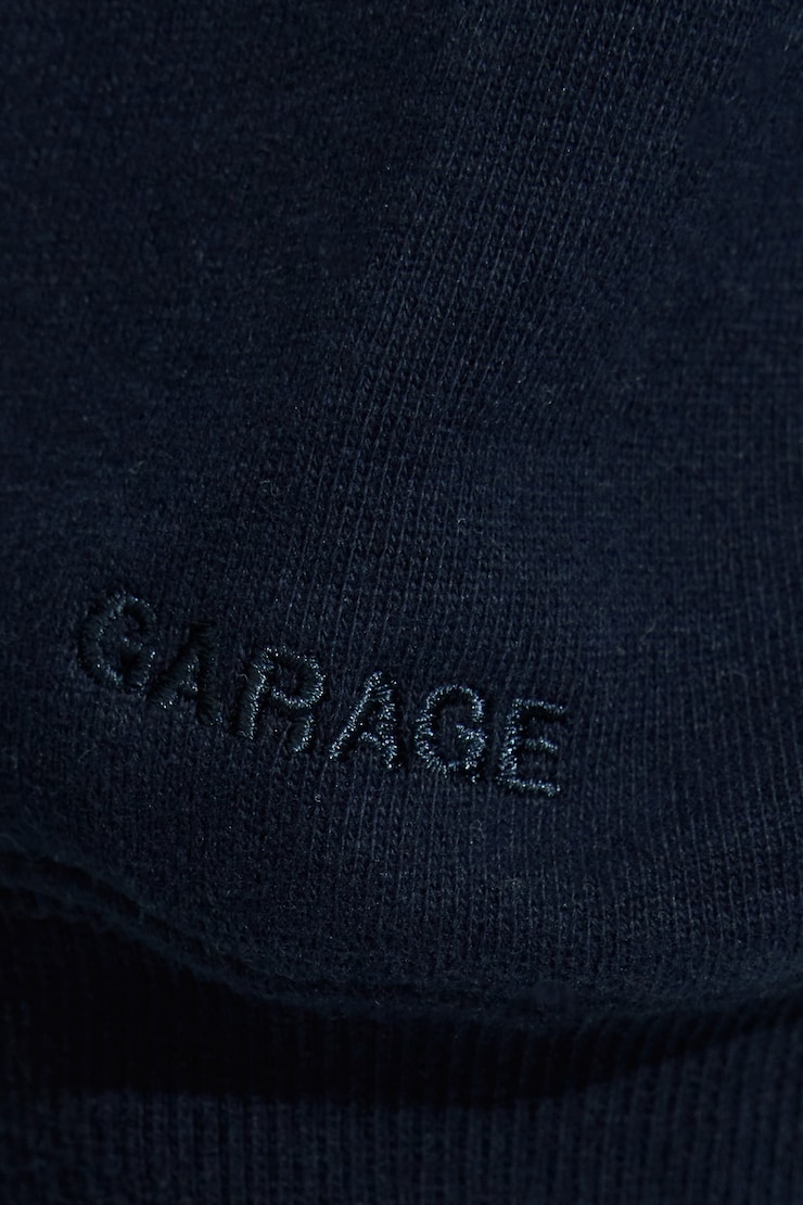 SoftTerry Oversized Zip-Up Hoodie Navy - Image 6