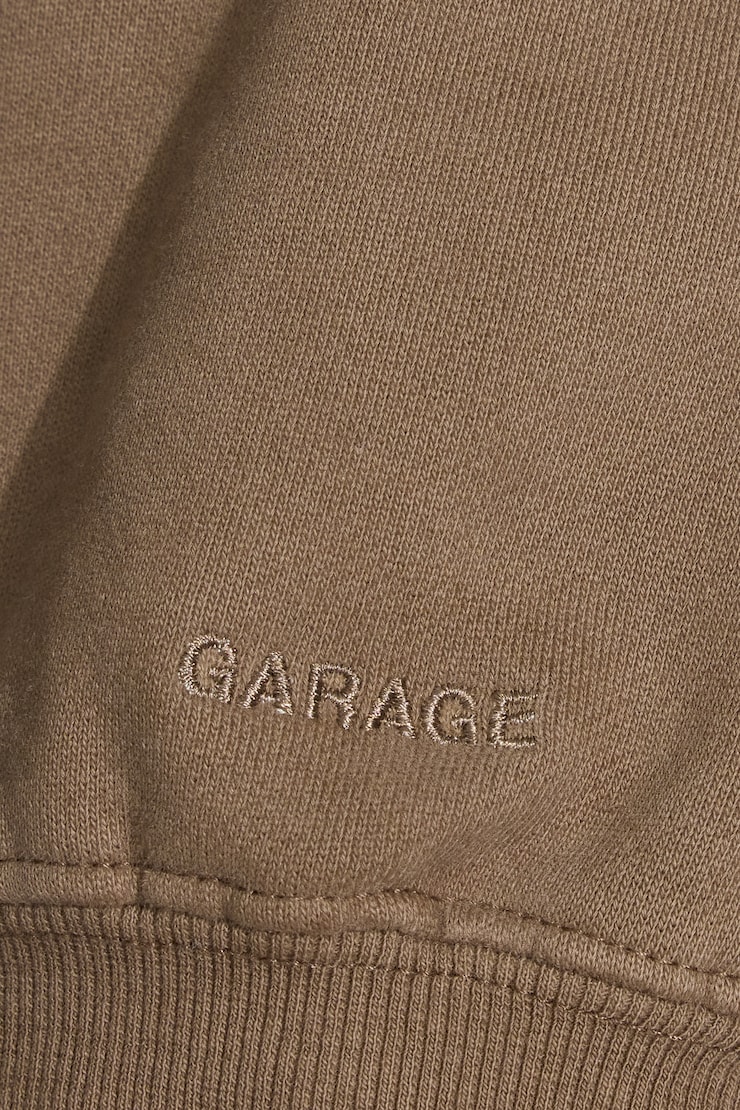 SoftTerry Oversized Zip-Up Hoodie Brown - Image 4