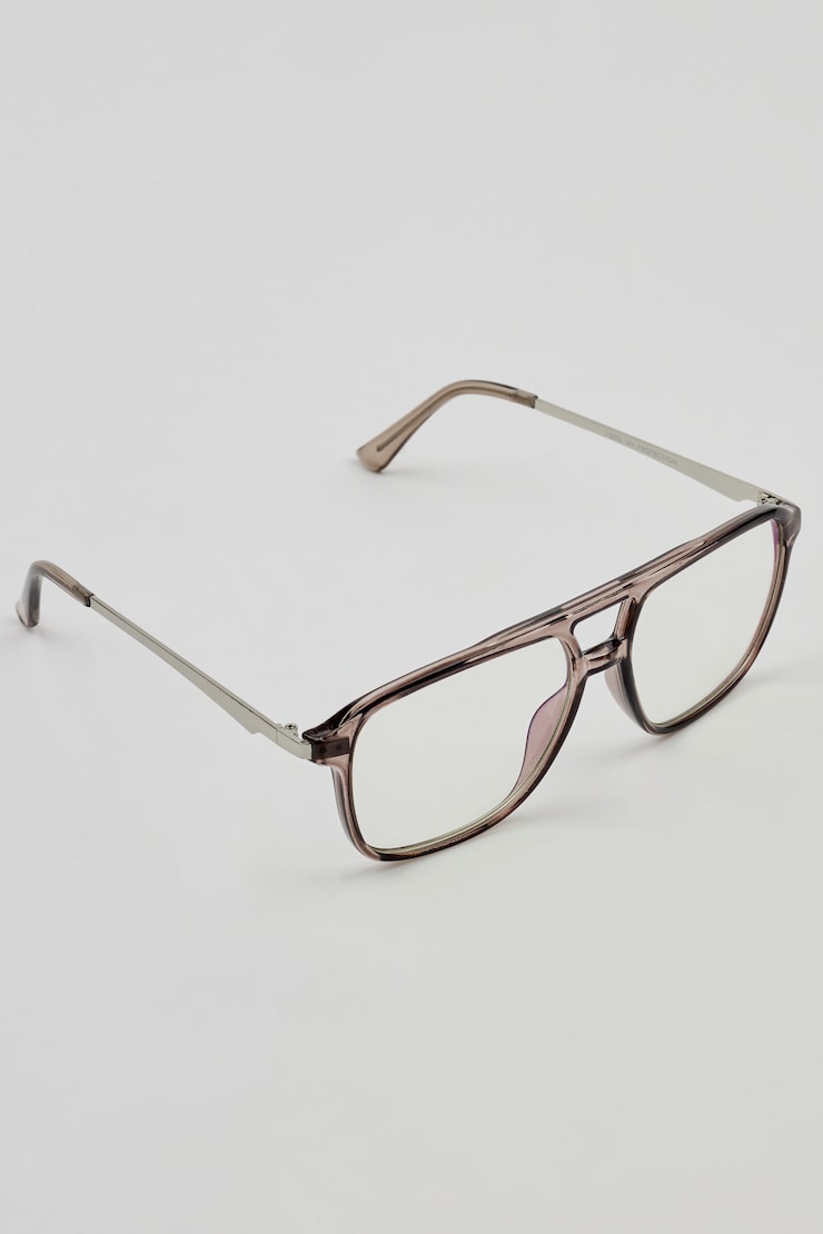 Retro Aviator Blue Light Readers Gray - Image 2