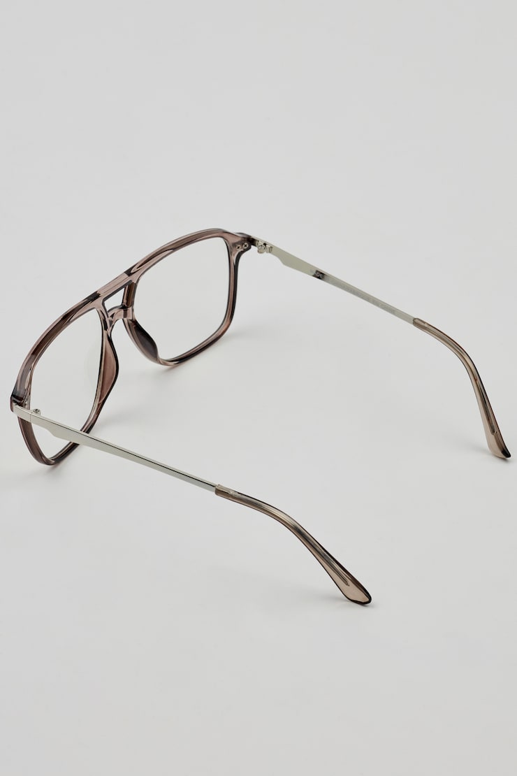 Retro Aviator Blue Light Readers Gray - Image 4