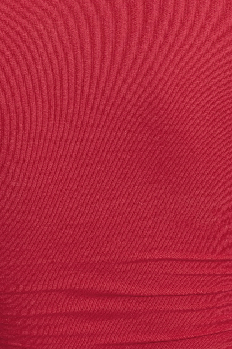 SuperSoft Crewneck Cropped T-Shirt Red - Image 4