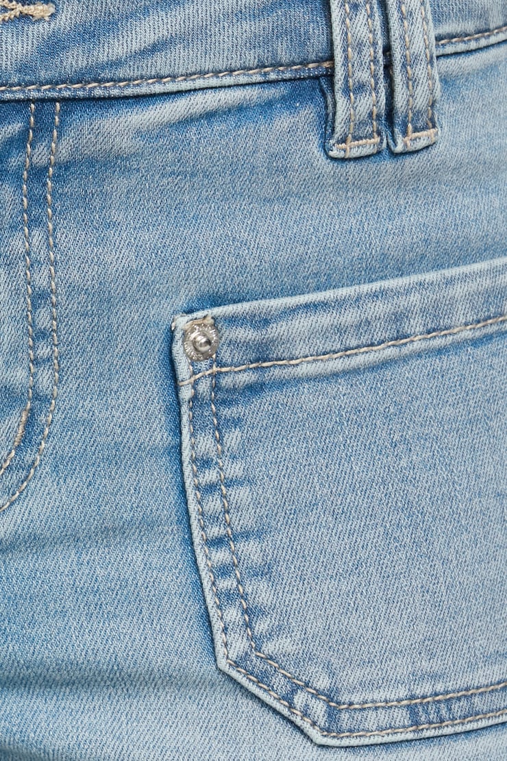 Low Rise Flare Jeans Blue - Image 4