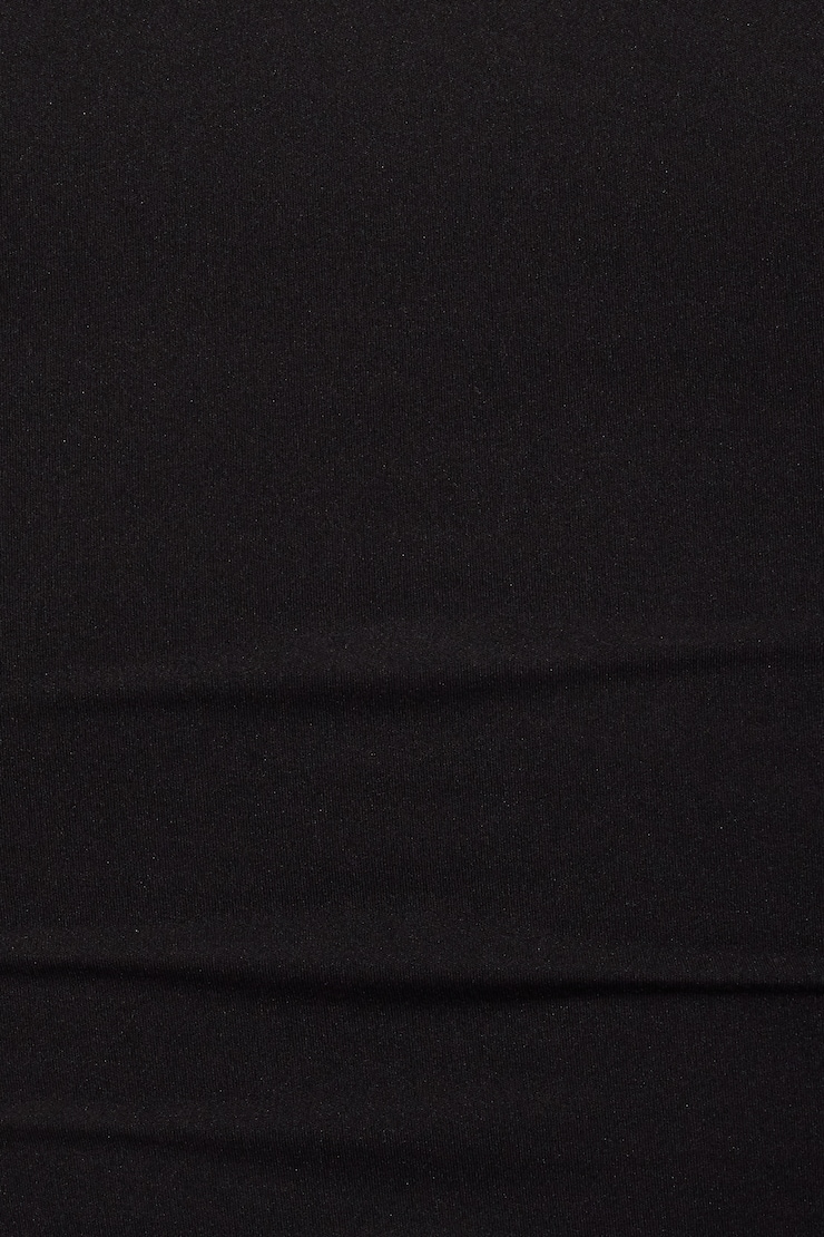 Sleek Crewneck Long Sleeve Top Black - Image 4