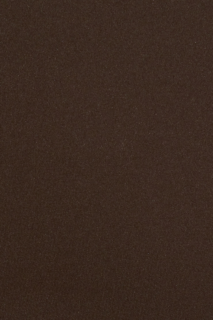 Sleek Crewneck Long Sleeve Top Brown - Image 4