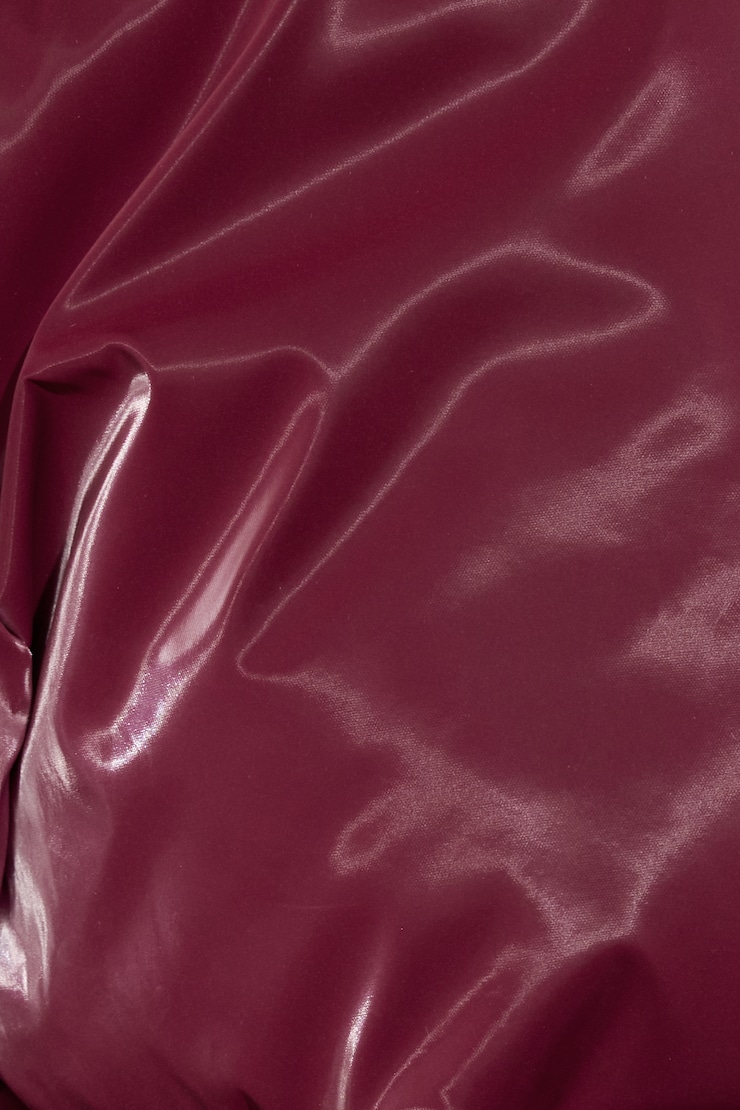 Shiny Puffer Jacket Burgundy - Image 6
