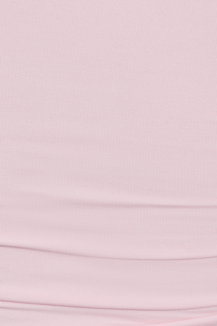 Smooth Open Neck Tee Pink - Image 4