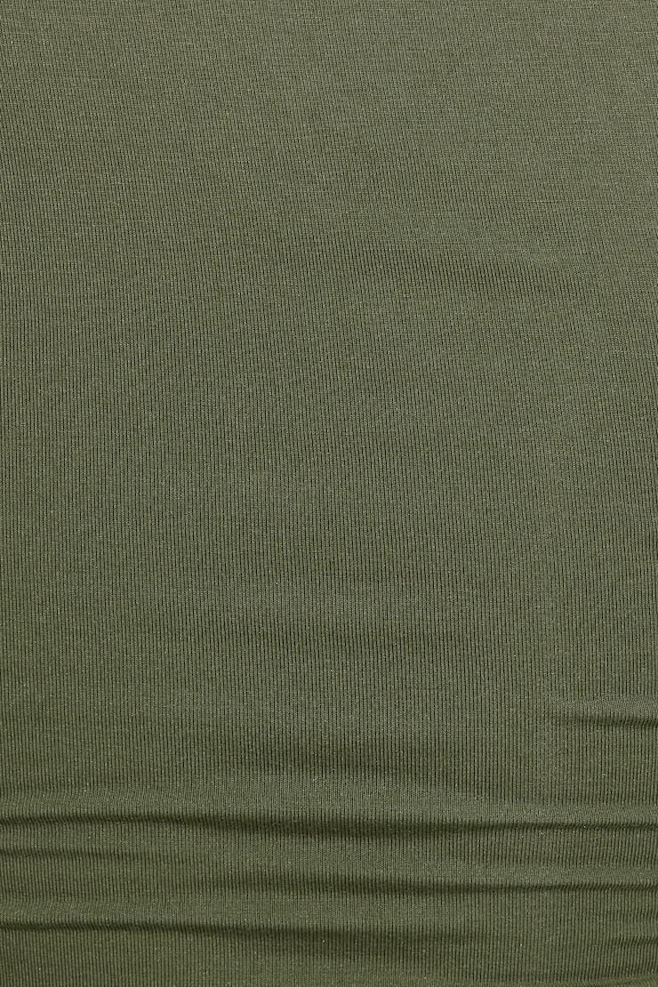 Smooth Open Neck Tee Green - Image 4