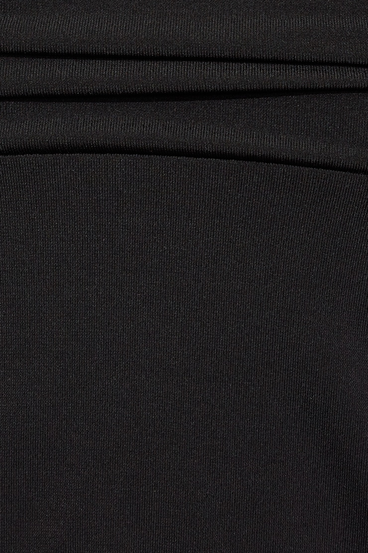 Plunge Halter Hankerchief Top Black - Image 5