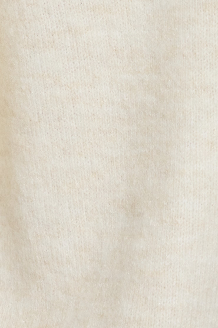 Rory Relaxed Off Shoulder Sweater Beige - Image 4