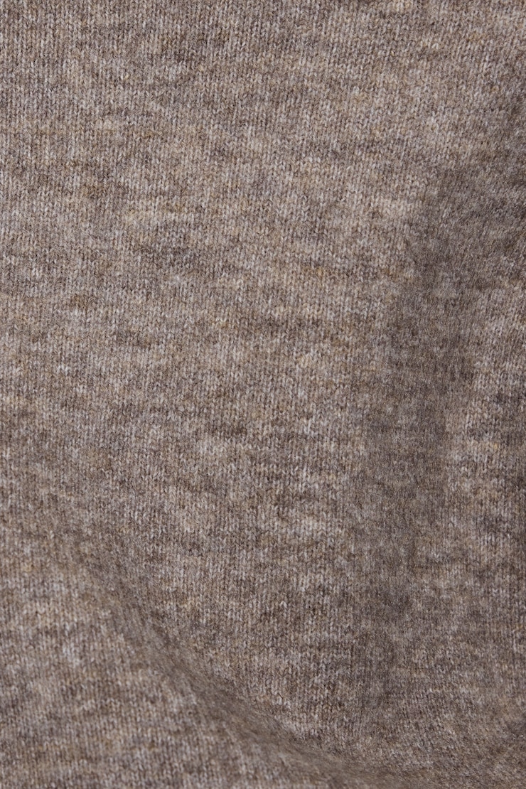 Rory Relaxed Off Shoulder Sweater Brown - Image 4