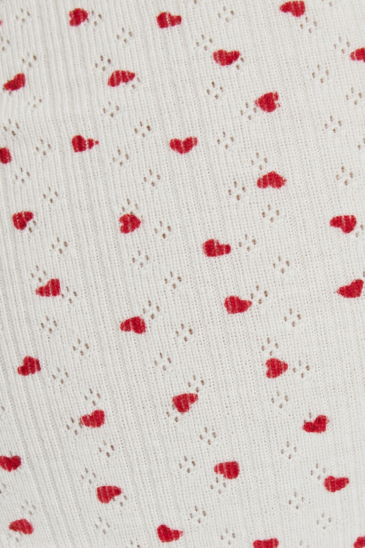 Pointelle Ruched Tiny Shorts White - Image 4