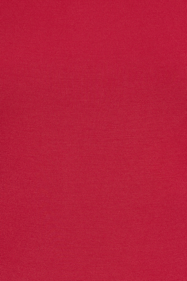 Smooth Cross Back Bodysuit Red - Image 4