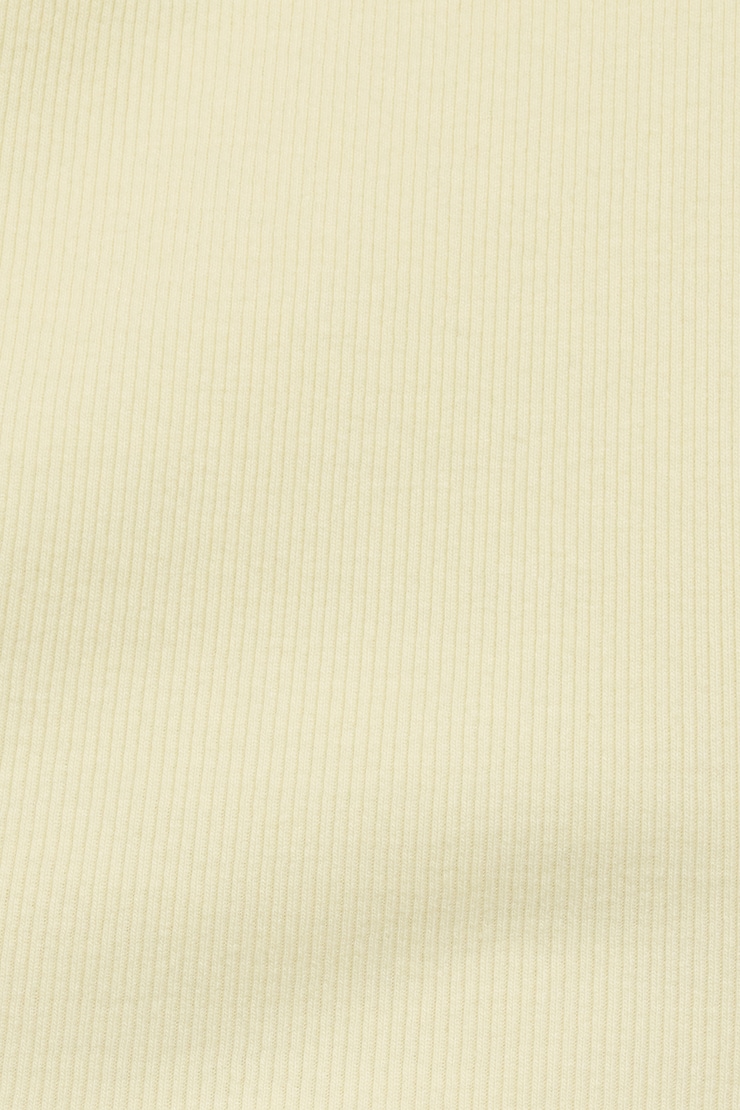 Square Neck Ribbed Tank Top Yellow - Image 4