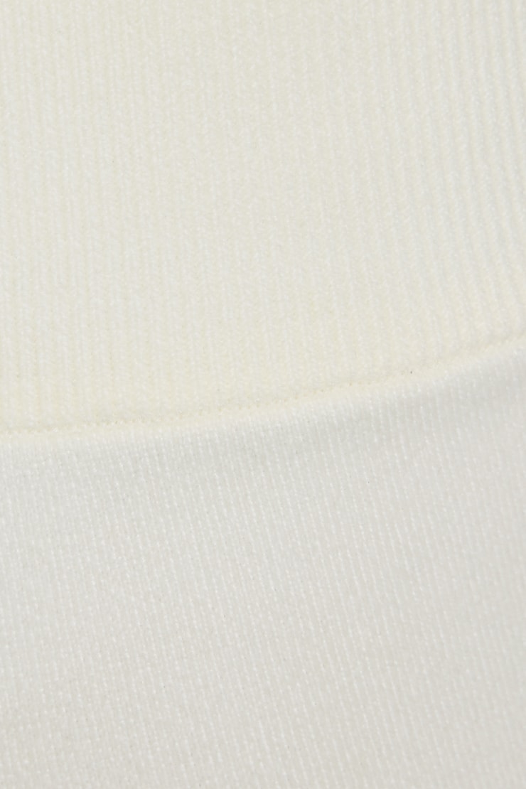 Chenille Low Rise Pants Beige - Image 4