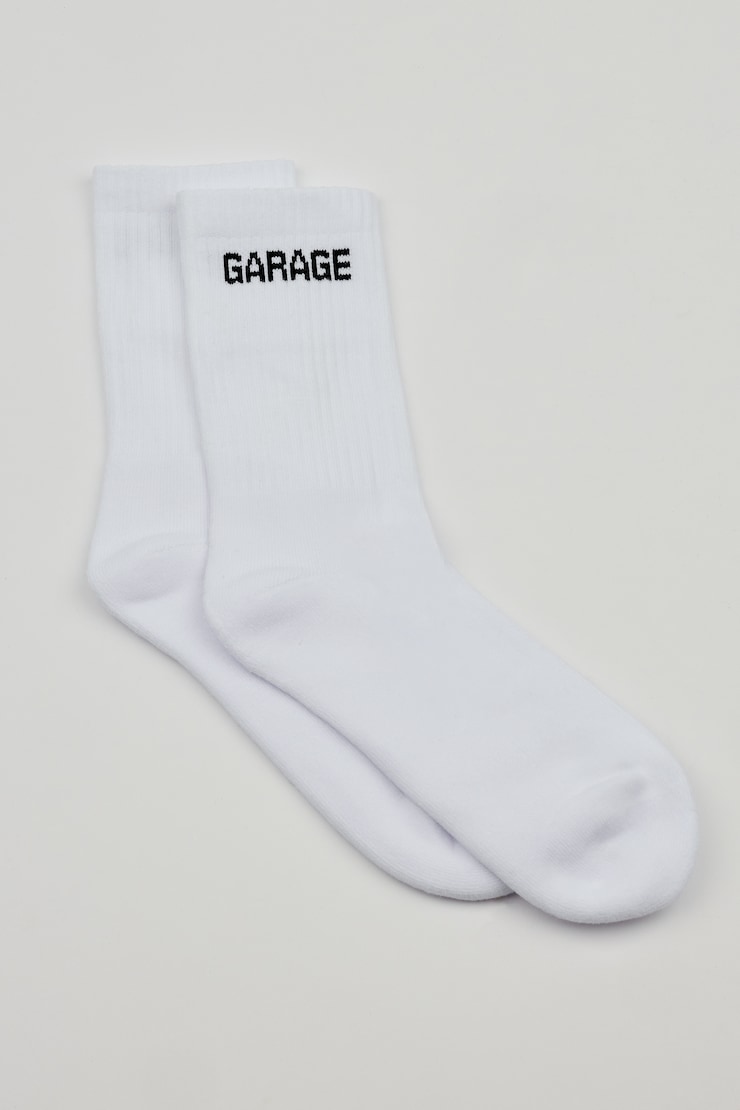 Garage Logo Crew Sock Black - Image 3