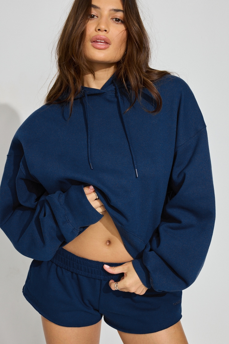 UltraFleece Hi-Low Hoodie Navy - Image 2