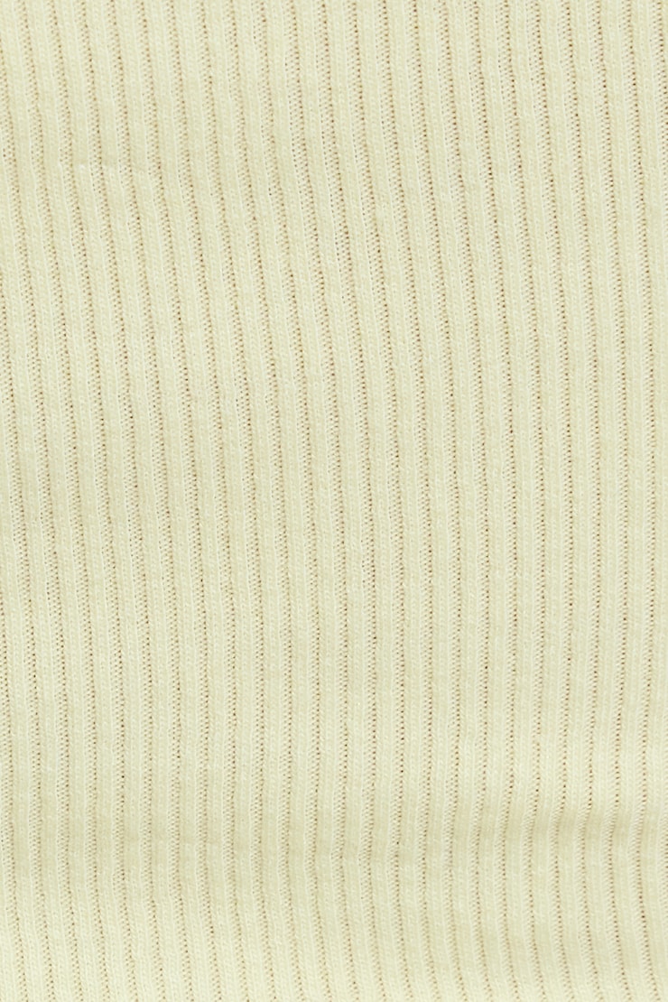 Scoop Ribbed Halter Top Yellow - Image 4