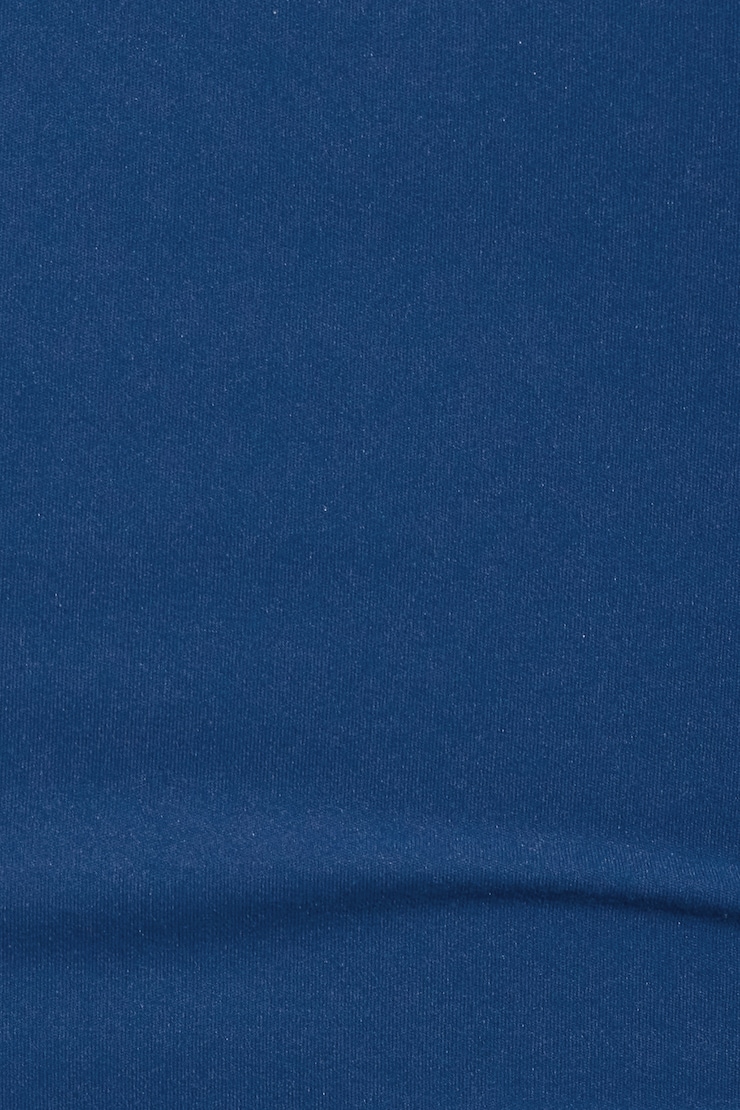 Sleek V-Neck Short Sleeve Top Navy - Image 4