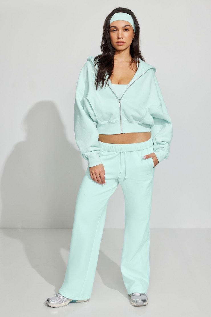 UltraFleece Cotton Zip Hoodie Blue - Image 3